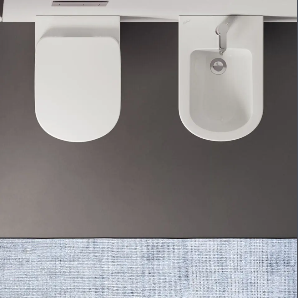 Coppia Bidet e Wc Filomuro Ceramica Dolomite Gemma 2