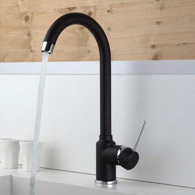 Miscelatore lavello da cucina nero opaco Piralla Lion