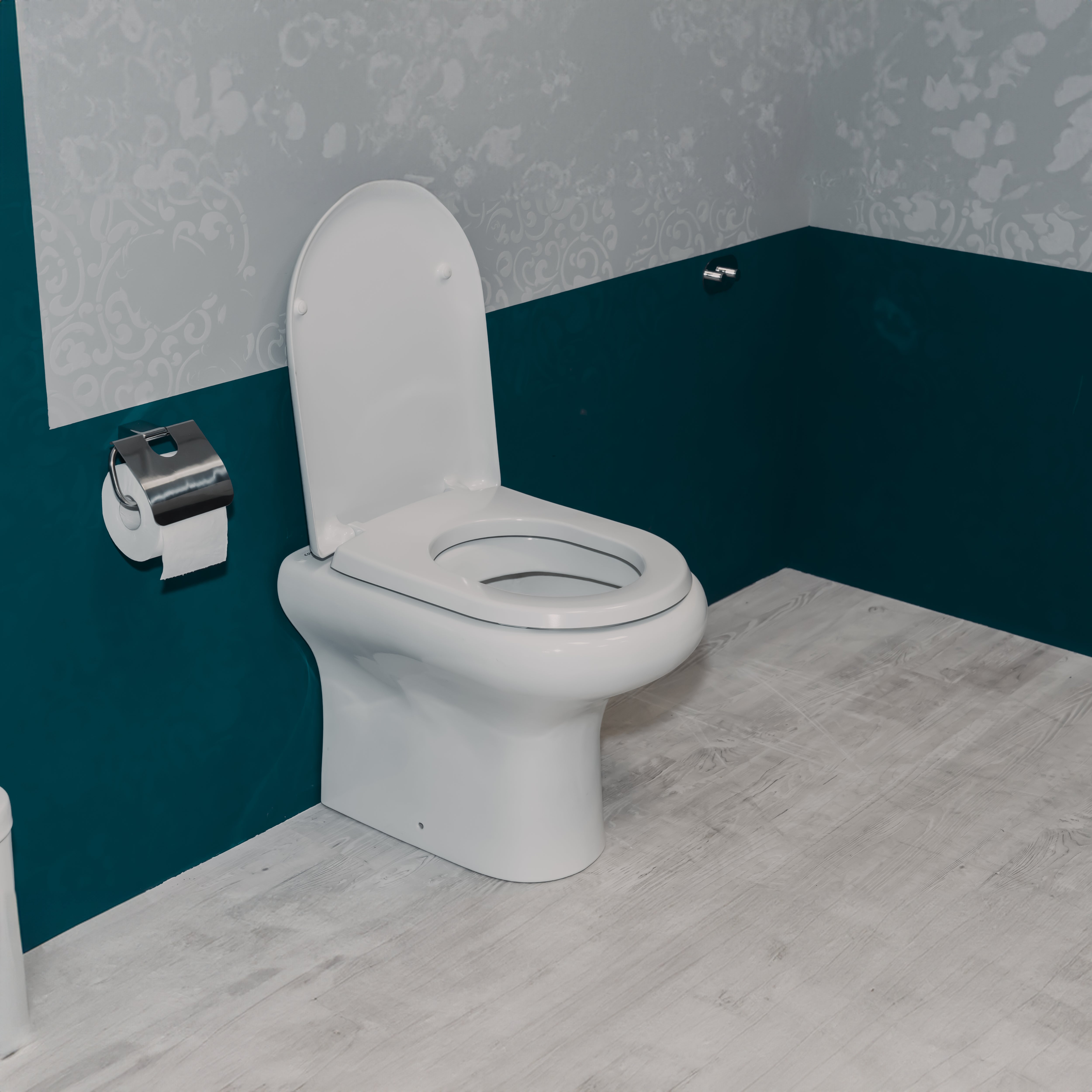 Rak: WC filo muro Compact bianco 51 cm con sedile incluso