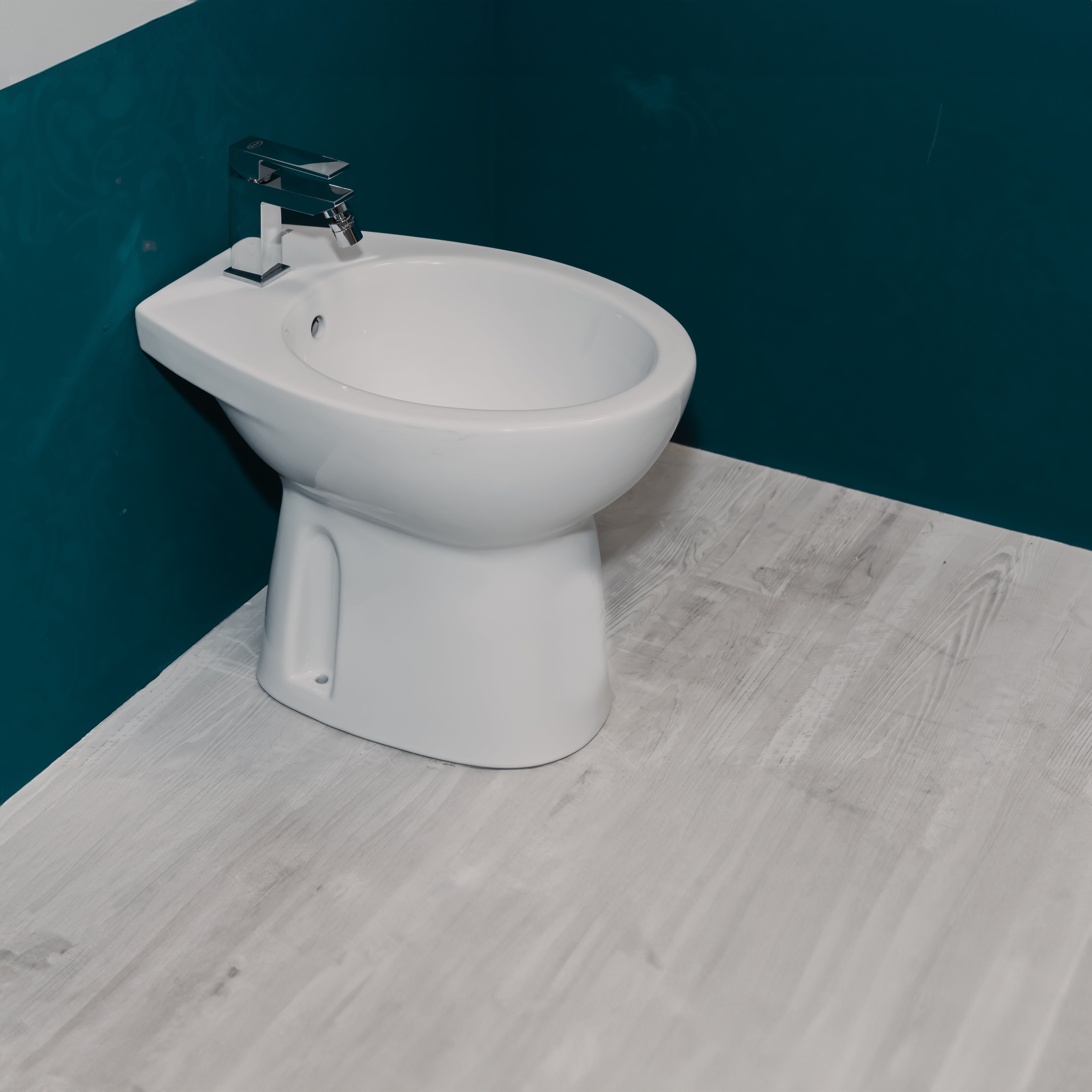 Bidet tradizionale a terra  52,5 cm  in ceramica bianco Magic