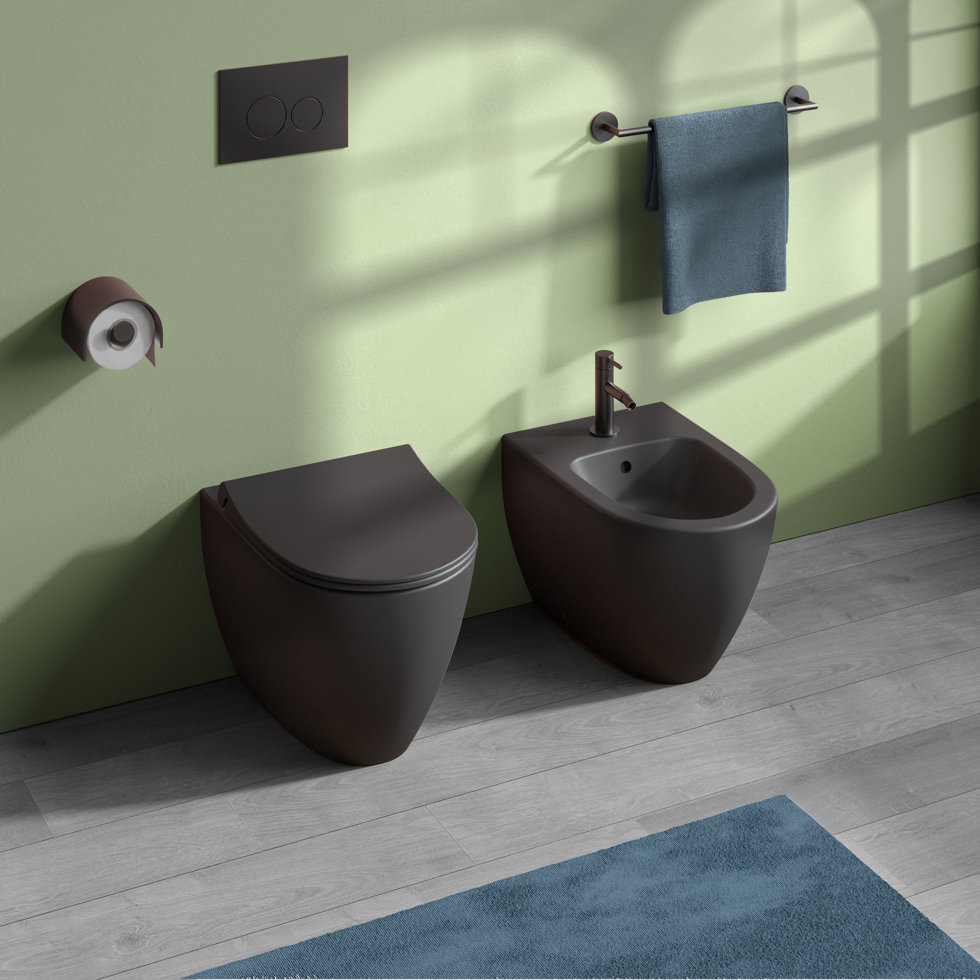 WC filomuro Sento con sedile softclose incluso