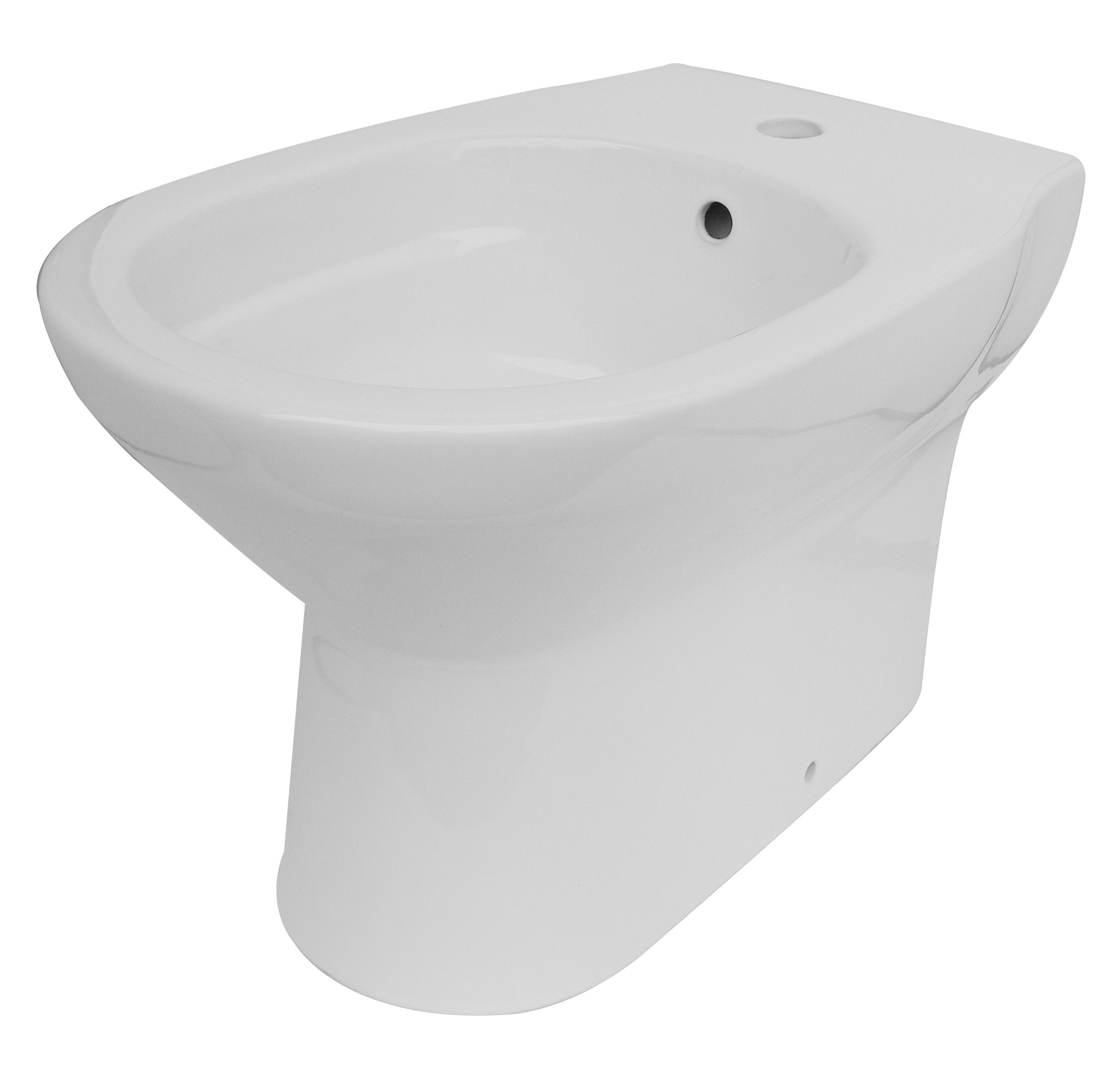 Coppia sanitari Candy: bidet + WC filo muro con sedile soft close