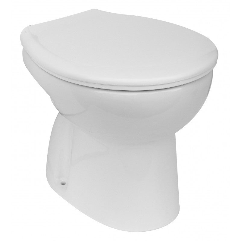 Serie completa di sanitari tradizionali a terra Magic lavabo con colonna 55 cm + bidet + WC con sedile incluso