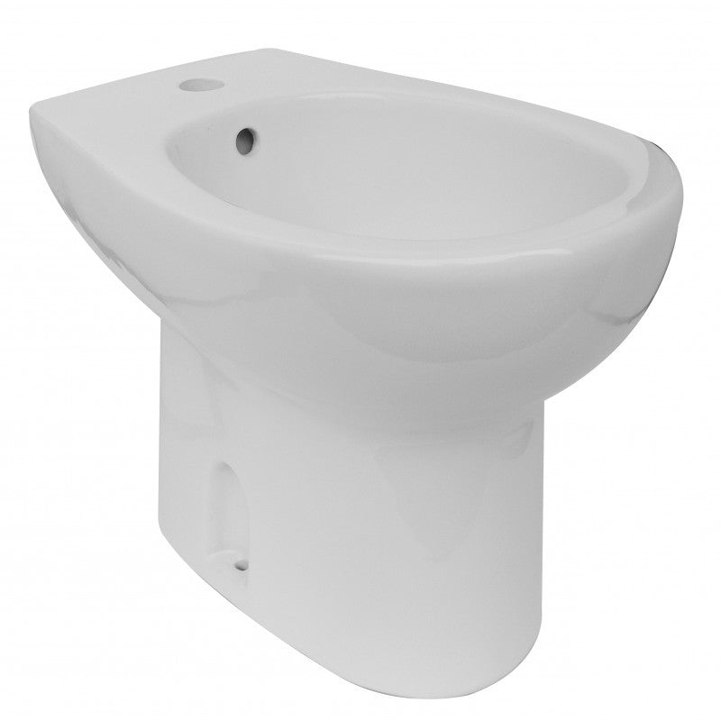 Serie completa di sanitari tradizionali a terra Magic lavabo con colonna 55 cm + bidet + WC con sedile incluso