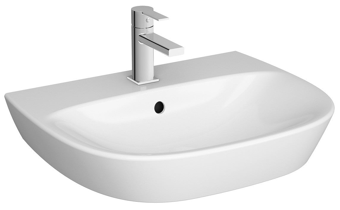 Lavabo 60cm bianco con colonna serie Zentrum