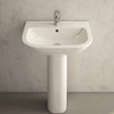 Lavabo da 65x47cm con colonna bianca serie S20