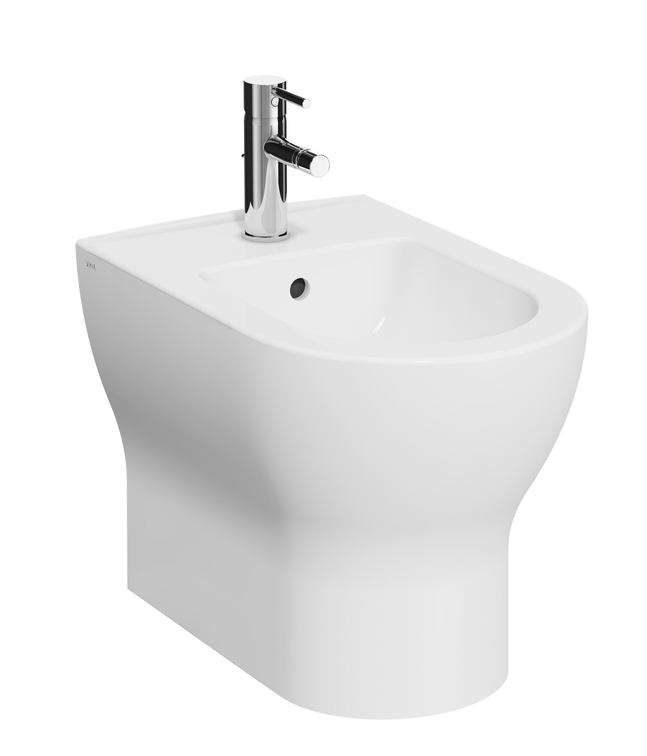 Bidet filo muro (BTW) bianco Mia Round