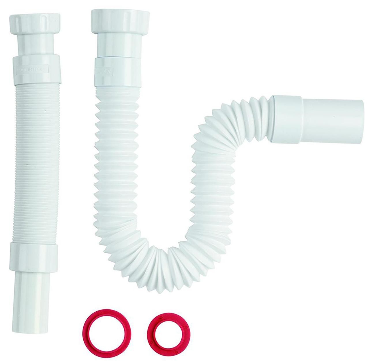 Sifone flessibile estendibile 30-80 cm 1"1/4 x D. 32/40"