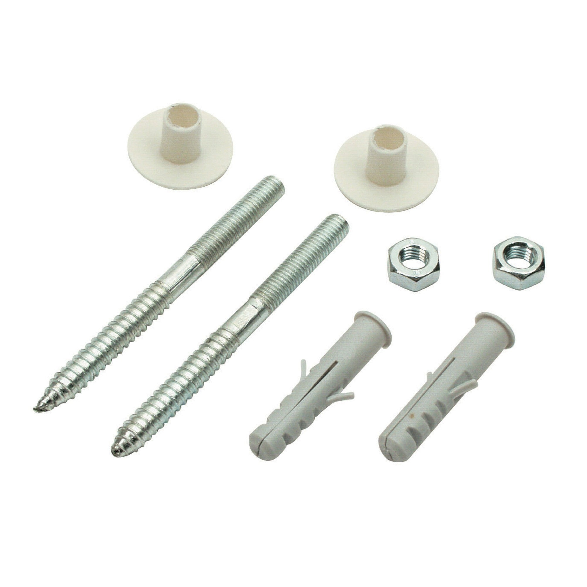 Tasselli e viti per fissaggio bidet/WC 6x80 confezione da 4