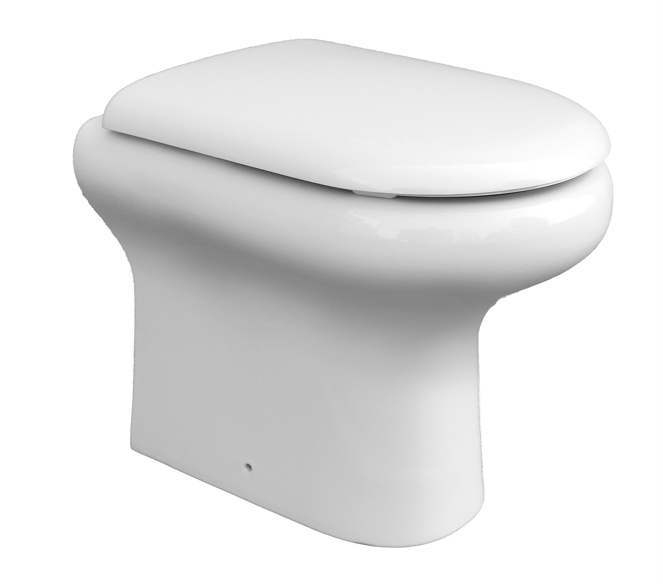 Rak: WC filo muro Compact bianco 51 cm con sedile incluso