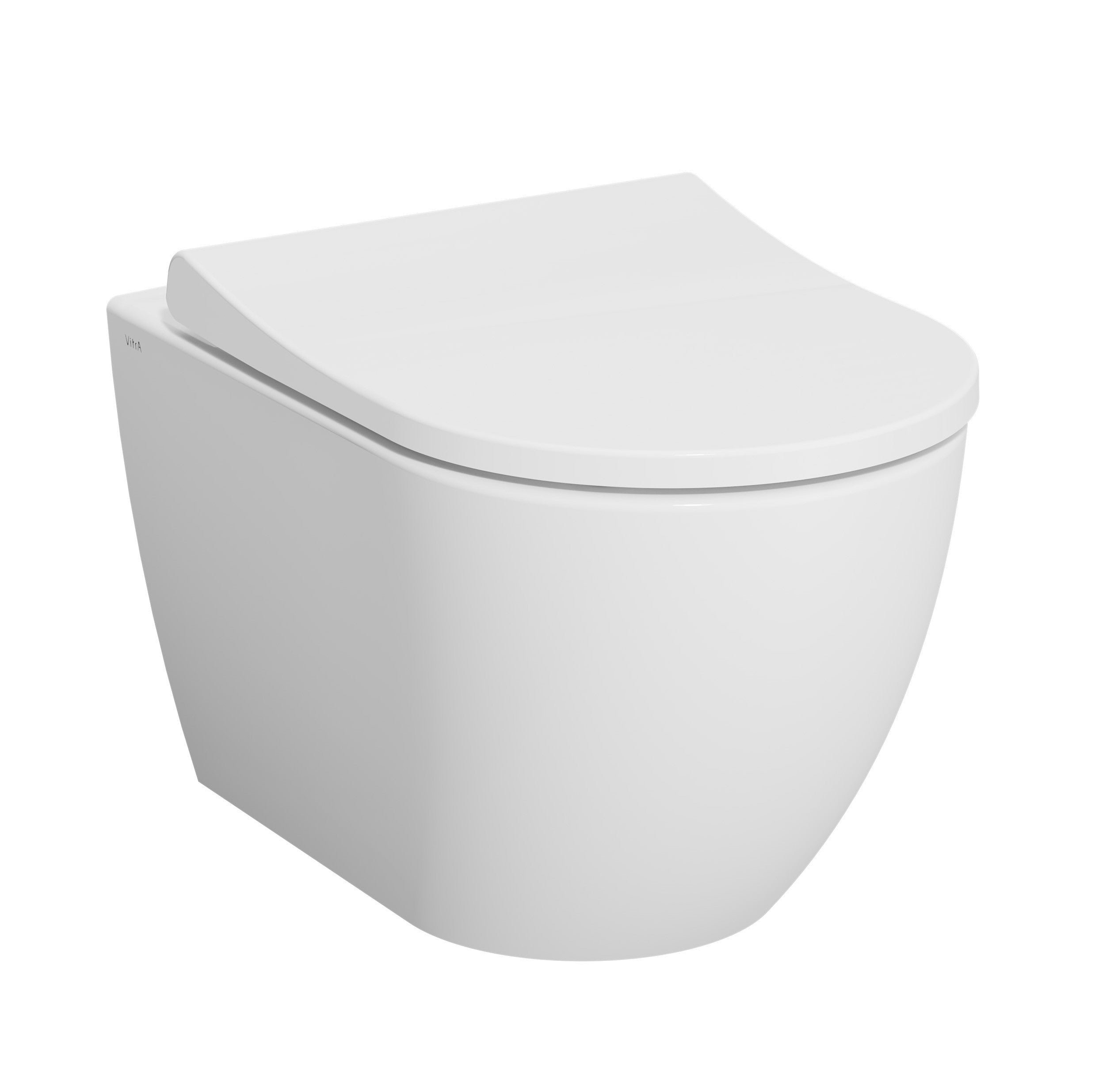 WC sospeso rimless 54 cm con sedile soft close bianco Mia Round